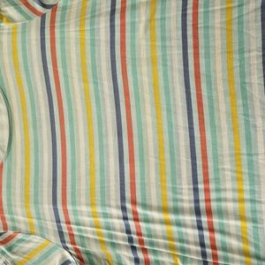 Striped Multicolor Short Sleeve Shirt